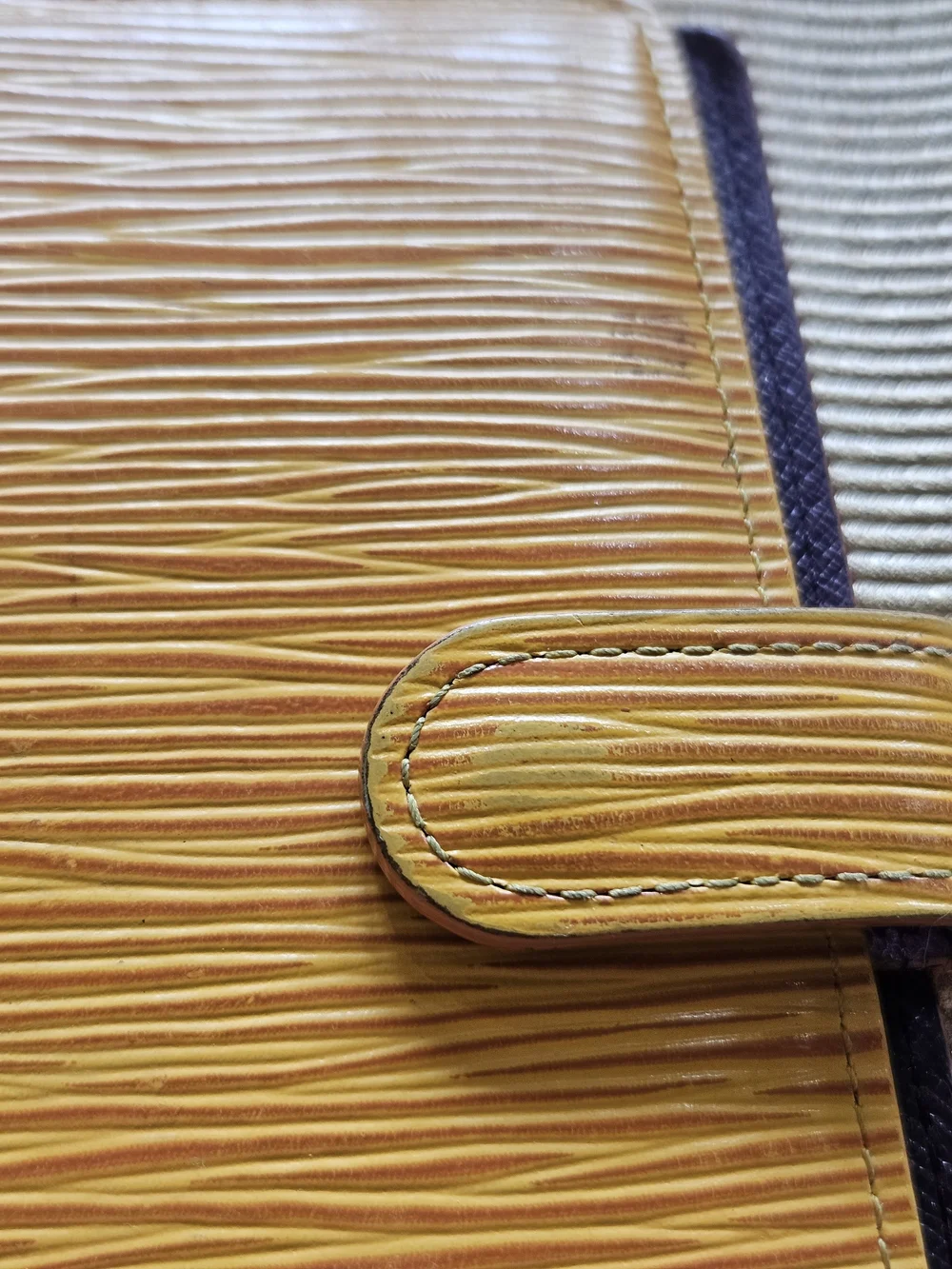 Louis Vuitton Yellow Epi Leather Agenda Cover with Snap